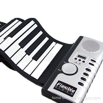 Flexible Hand Roll-up Piano with 61 Keys, Measures 88 x 17.4 x 0.5cm